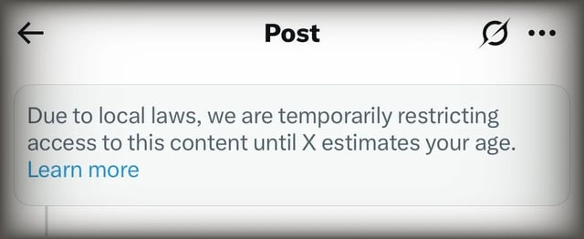 Screengrab: Activists X is age-blocking access to material on Gaza