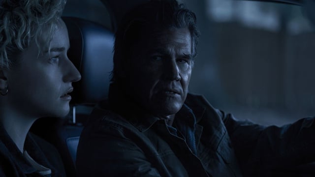 Josh Brolin and Julia Garner in a still from Weapons
