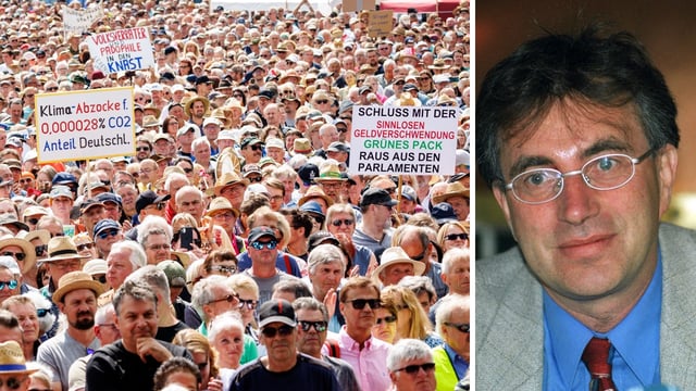Nach der Großdemonstration in Erding gegen die Grünen-Politik sieht der Münchner Stadtrat Bernd Schreyer seine Partei als „neue Juden“.