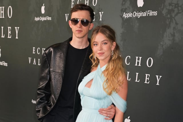Sydney Sweeney (R) and brother Trent Sweeney attend the European premiere of &#34;Echo Valley&#34; at BFI Southbank on June 10, 2025 in London, England.