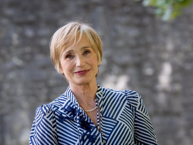 Kristin Scott Thomas attends the Jury Photocall during the 17th Angouleme French-Speaking Film Festival on August 27, 2024 in Angouleme, France. 
