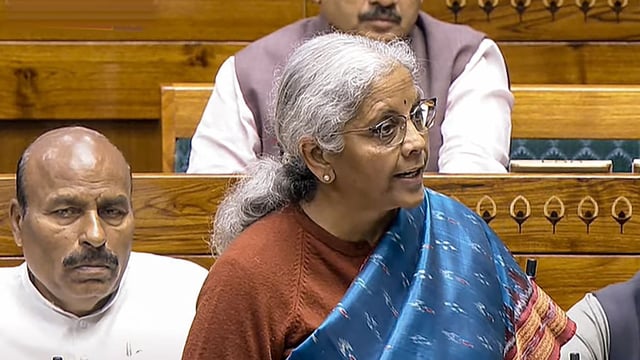 File photo of Union Finance Minister Nirmala Sitharaman in the Lok Sabha | PTI
