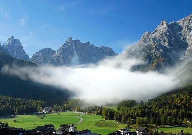 Vista del valle Fiscalina en los Alpes, en una imagen de archivo