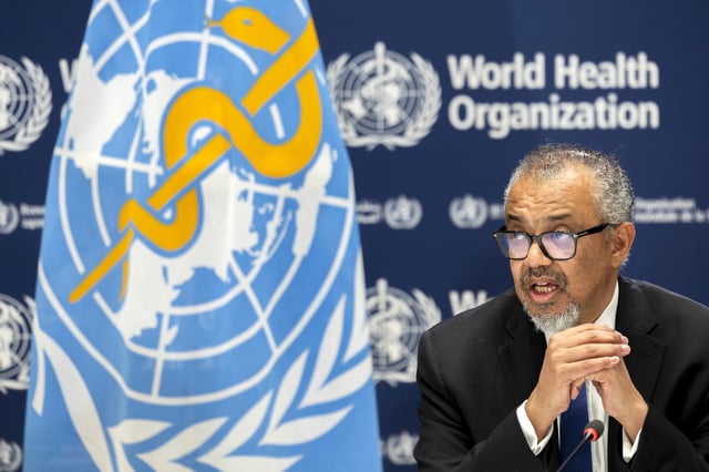 Tedros Adhanom Ghebreyesus, director general de la Organización Mundial de la Salud (OMS). (Salvatore Di Nolfi/Keystone via AP)