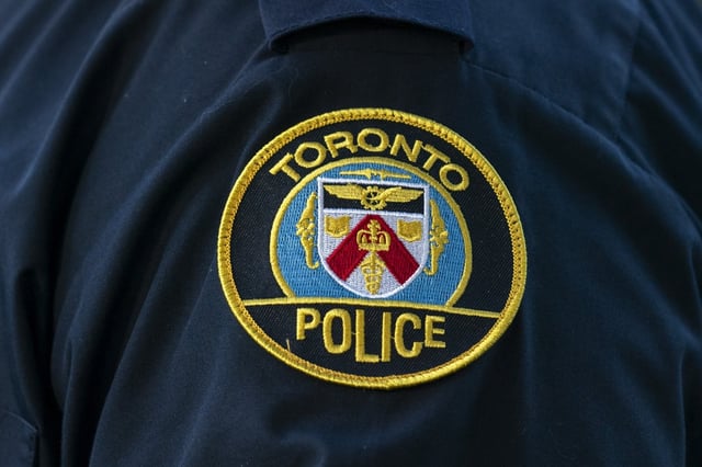 A Toronto Police Service logo patch is shown in Toronto, Tuesday, Sept. 5, 2023. THE CANADIAN PRESS/Spencer Colby