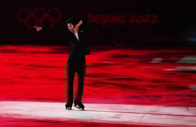 2022 Beijing Olympics - Figure Skating - Exhibition Gala - Capital Indoor Stadium, Beijing, China - February 20, 2022. Nathan Chen of the United States in action. REUTERS/Aleksandra Szmigiel/ File Photo