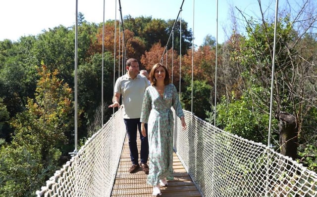 Visita al puente colgante.
