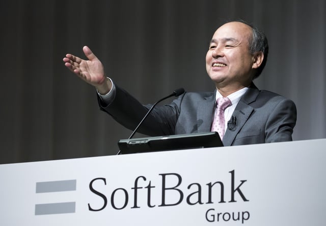 TOKYO, JAPAN - MAY 09: SoftBank Group Corp. Chairman and CEO Masayoshi Son speaks during a press conference on May 9, 2018 in Tokyo, Japan. The company announced its financial results for the fiscal year ended on March 31, 2018 today. (Photo by Tomohiro Ohsumi/Getty Images)