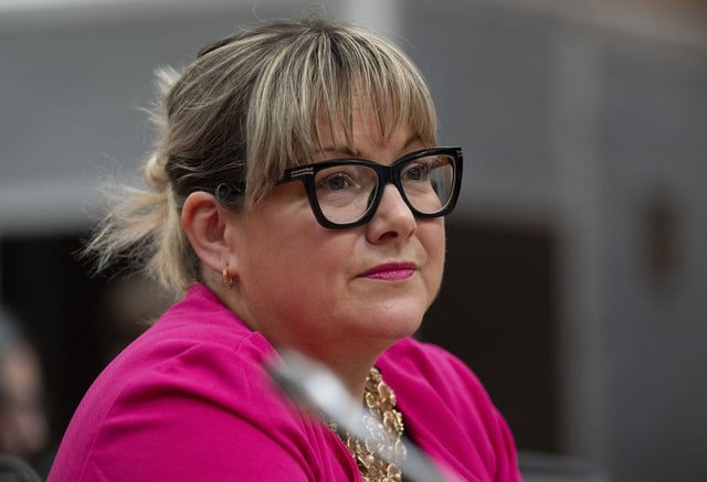 Jenni Byrne waits to appear before the procedure and House affairs committee meeting on Thursday, May 11, 2023, in Ottawa. THE CANADIAN PRESS/Adrian Wyld