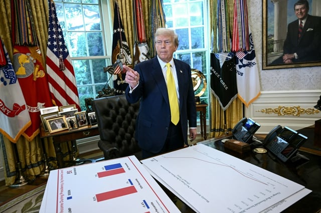 Trump's hyperbolic statements come as a US appeals court weighs the legality of his broad use of emergency powers to enact sweeping tariffs on trading partners