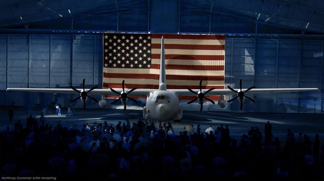 Artist rendering of the E-130J Phoenix II. (Image credit: Northrop Grumman)