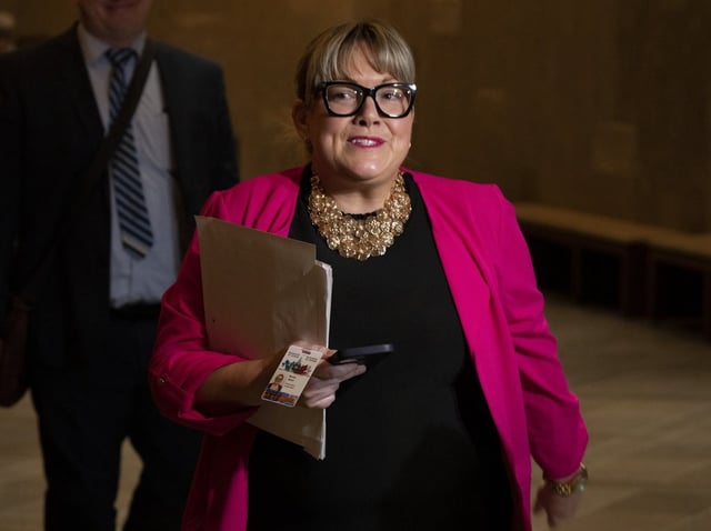Chief of staff to former Conservative prime minister Stephen Harper, Jenni Byrne makes her way to a Procedure and House Affairs committee meeting on May 11, 2023, in Ottawa. Byrne is now the national campaign director for the Conservatives, led by Pierre Poilievre.