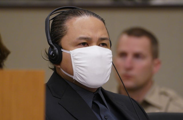 Larry Millete sits in San Diego Superior Court during a preliminary hearing on Jan. 11, 2023. (Nelvin C. Cepeda / The San Diego Union-Tribune)