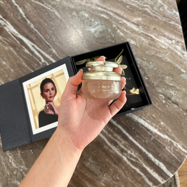 Testing the new fragrance