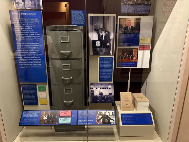 The exhibit, as seen on Friday.