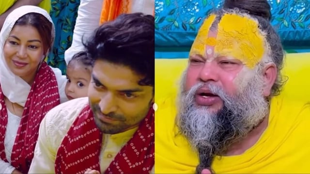 Gurmeet Choudhary and Debina Bonnerjee shared a post from their spiritual visit.
