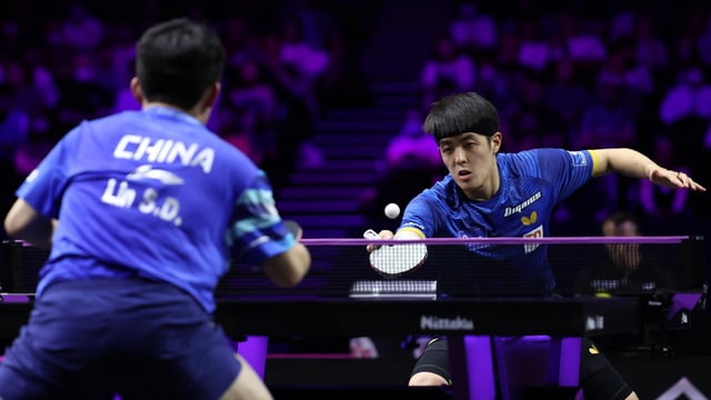 Dang Qiu (r.) zeigt sich in guter Form