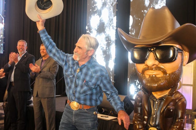 Forrie Smith, an actor on Yellowstone, at the PetSet gala in Houston in 2022.