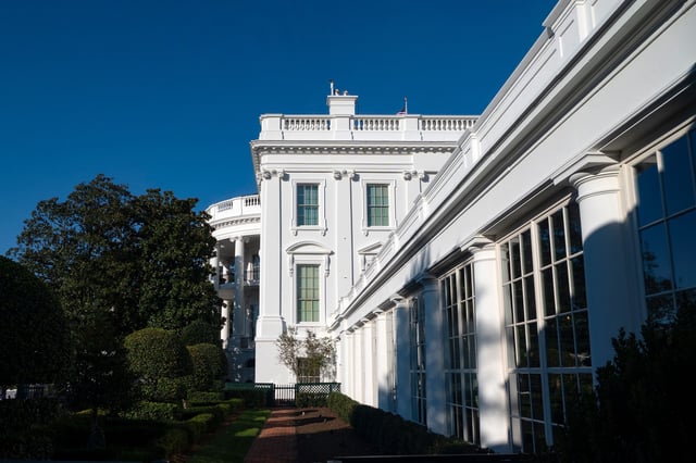 The East Wing of the White House on November 8, 2023 in Washington, DC.