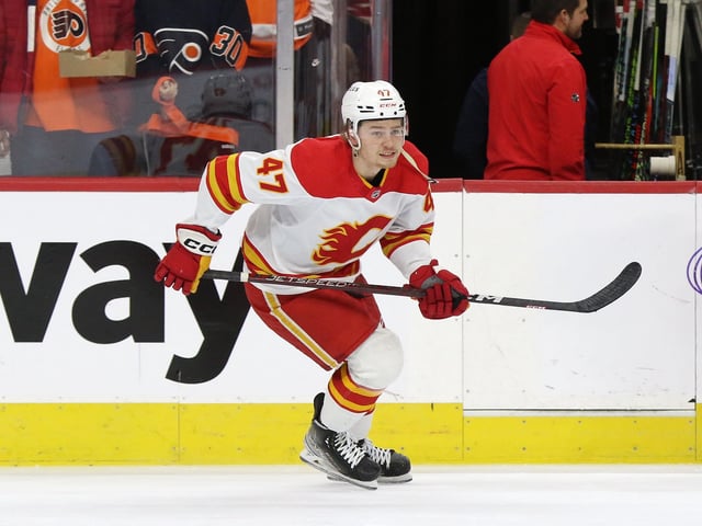 Connor Zary, Calgary Flames (Amy Irvin / The Hockey Writers)