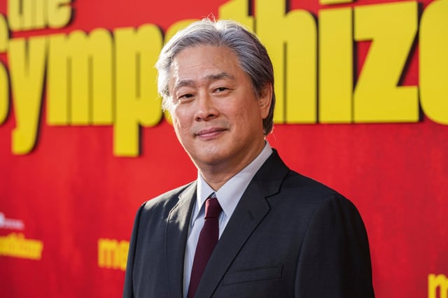 Park Chan-wook arrives at the premiere of &#34;The Sympathizer&#34; on Tuesday, April 9, 2024, at the Paramount Theatre in Los Angeles. (Photo by Willy Sanjuan/Invision/AP)