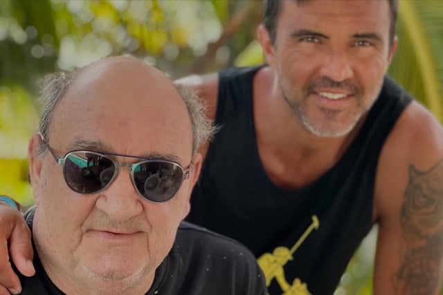 El padre del exfutbolista murió el viernes en Mar del Plata (Foto: Instagram @fabiancuberooficial)