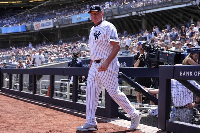 Yankees legend Roger Clemens attended Old Timers&#39; Day on Saturday.