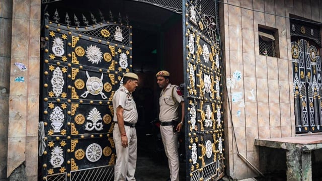 The housein Karawal Nagar where the man killed his wife and two daughters. (RAJ K RAJ /HT PHOTO)