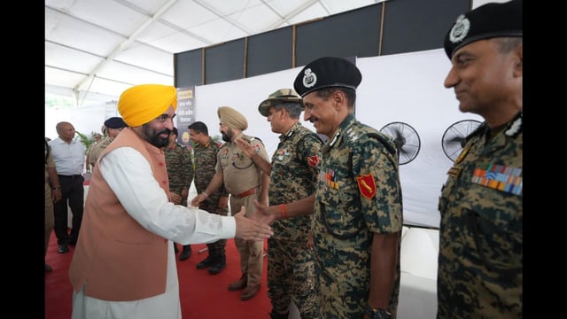 CM Bhagwant Mann at an event in Tarn Taran.