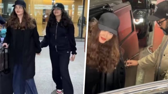 Abhishek Bachchan And Aishwarya Rai’s Rare Airport Appearance With Daughter Aaradhya Goes Viral | Watch | Image: X