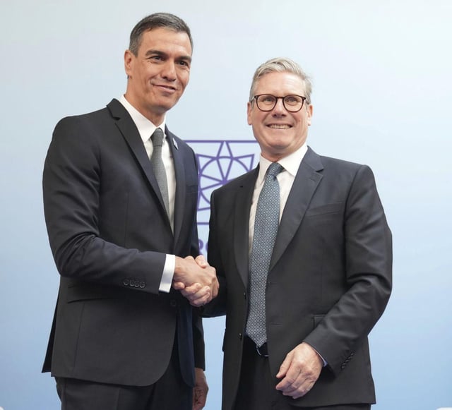 Pedro Sánchez y Keir Starmer en una imagen de archivo.