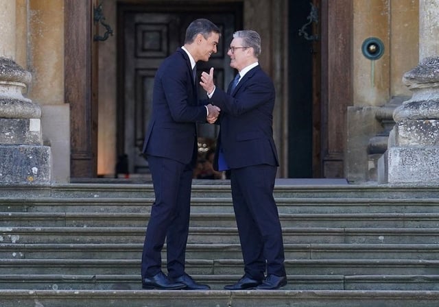 Pedro Sánchez y Keir Starmer en una imagen de archivo.