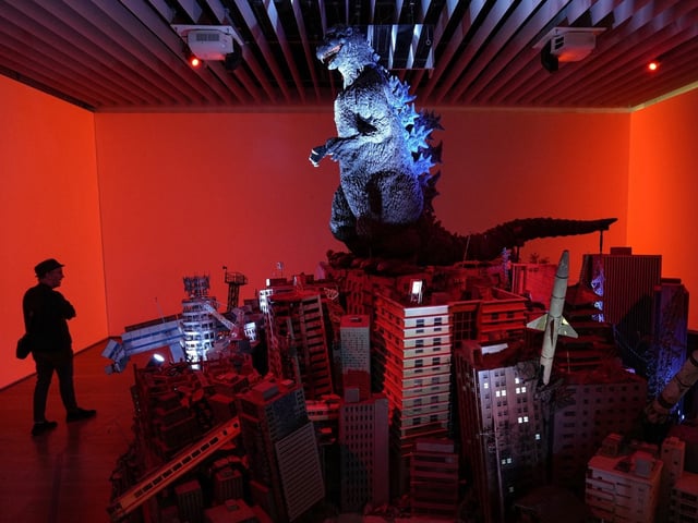 Exposición de 70 años de 'Godzilla' este junio en Mori Arts Center Gallery. (KAZUHIRO NOGI/AFP)