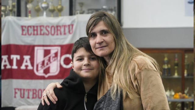 Juan Ignacio Bottoni y Valeria Grimaux, hermano y madre de Matías
