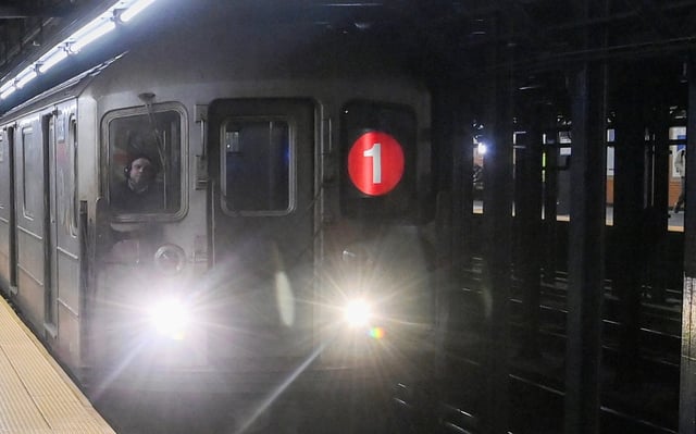 A 1 train is pictured in this file photo. (Marc A. Hermann / MTA)