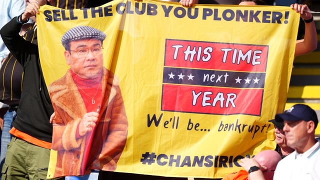 Sheffield Wednesday’s Supporters Trust organised a huge protest at the King Power Stadium