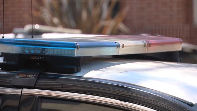 File image of police vehicle lights.
