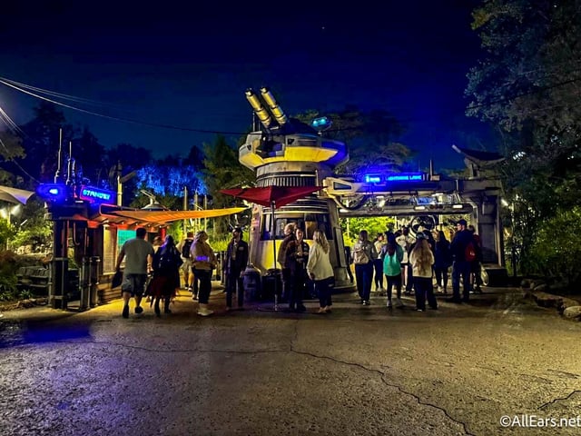 Rise of the Resistance at night