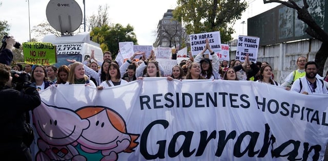 El comunicado de los residentes del Garrahan tras el anuncio de aumentos: “No tenemos ninguna oferta oficial”. (Gentileza Clarín)