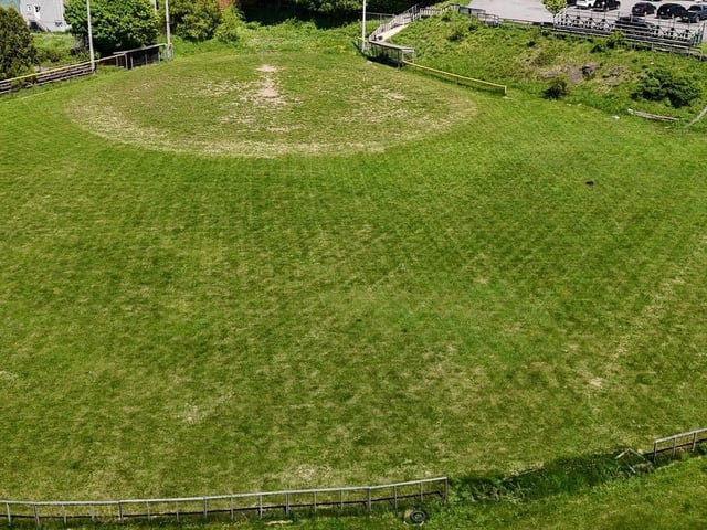  An aerial view shows St. Peter’s Field in Saint John’s north end. A group of volunteers has initiated a project to renovate the diamond, once one of New Brunswick’s finest playing fields.