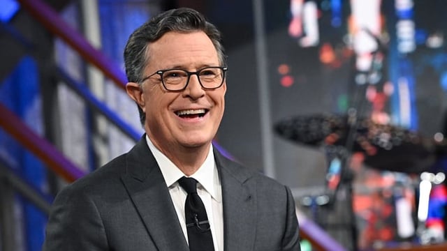 NEW YORK CITY - JULY 21: The Late Show with Stephen Colbert during Monday&#39;s July 21, 2025 show. (Photo by Scott Kowalchyk/CBS via Getty Images)