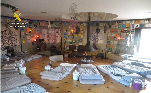 La sala en la que se realizaban las experiencias de ayahuasca