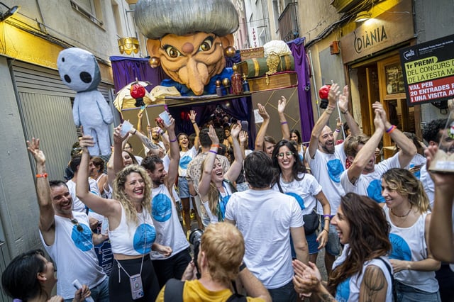 Premios del Concurso de Decoración de Calles de la Fiesta Mayor de Gràcia 2024.
