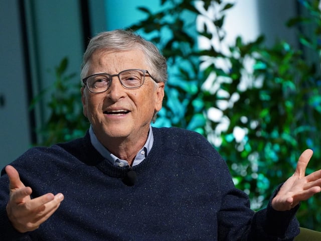 Bill Gates, Founder of Breakthrough Energy and Co-Chair of the Bill & Melinda Gates Foundation, speaks onstage at The New York Times Climate Forward Summit 2023 at The Times Center on September 21, 2023 in New York City.