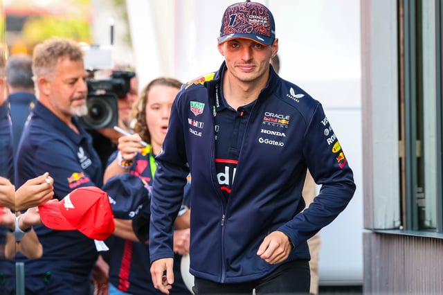 Max Verstappen of the Netherlands and Oracle Red Bull Racing walks in the paddock during the Sprint/qualifying ahead of the F1 Grand Prix of Belgium at Circuit de Spa-Francorchamps on July 26, 2025 in Spa, Belgium.