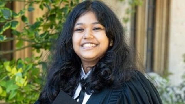 Guwahati girl Arani S Hazarika was chosen by the University of Oxford to do a BA in Sanskrit after her Class XII Board exam at the age of 18. She became the first Assamese graduate in Sanskrit and Classical Hindi from the prestigious university. (Image source: x.com/yourstrulyarani)