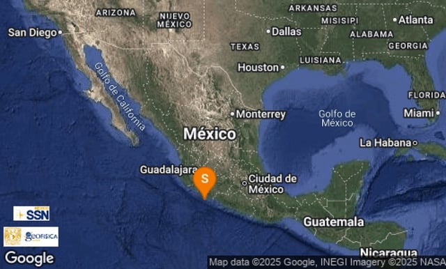 Reportan sismo de 4.6 con epicentro en La Mira