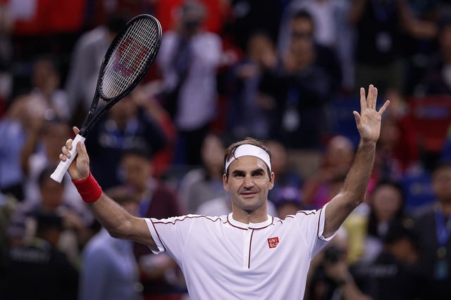 Roger Federer en el Masters 1000 de Shanghai, donde se coronó dos veces; en octubre próximo volverá al torneo, pero para jugar una exhibición