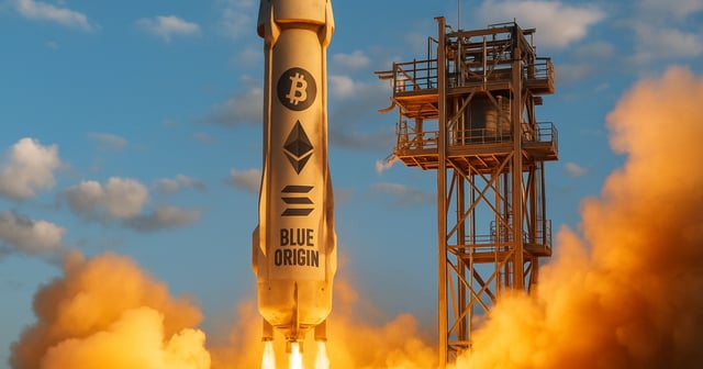 Jeff Bezos' Blue Origin now accepts Bitcoin, Ether, and Solana for New Shepard trips