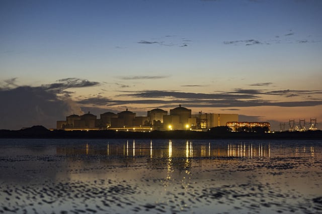 This photograph taken on September 23, 2024, shows the Gravelines nuclear power station.
